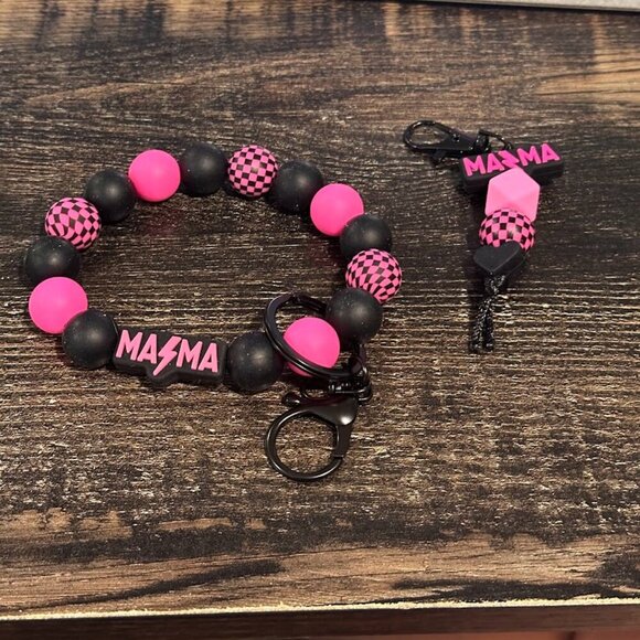 **BUNDLE of 6 ITEMS** 3 Large Wristlet Keychains & 3 Small Keychain Charms - Picture 12 of 14